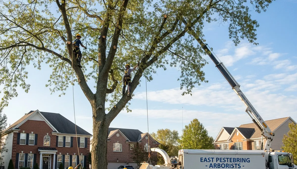 Professional tree removal service in Lancaster, PA by certified arborists safely clearing trees